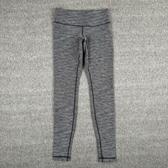 Lululemon Wunder Under Leggings Women’s 4 Gray Full Length Stretch Athleisure - Picture 1 of 9